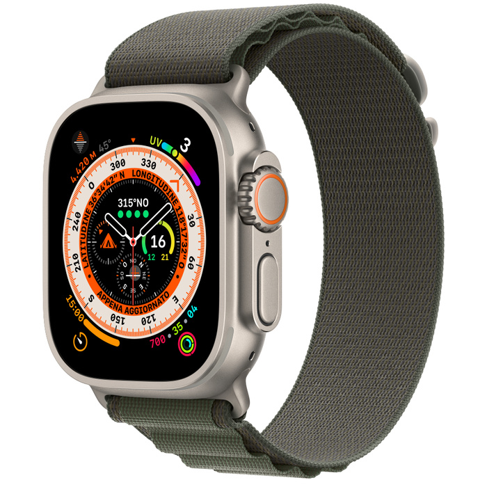 Apple Watch Ultra Cassa in titanio